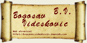 Bogosav Videsković vizit kartica